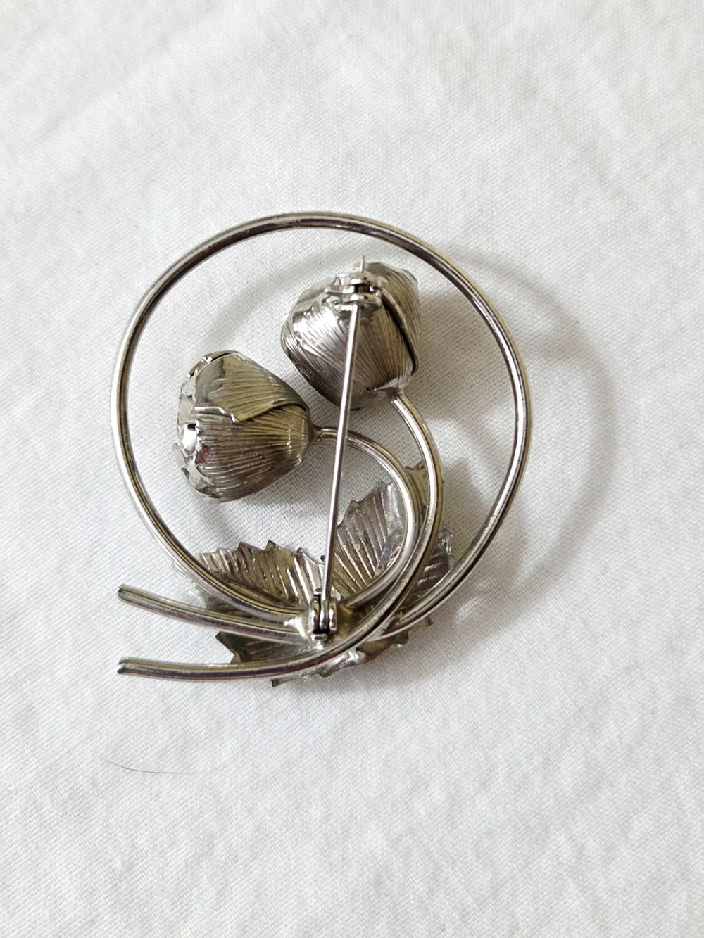 Vintage Bond-Boyd Sterling Silver Floral Leaf Brooch Pin | Mid Century Botanical